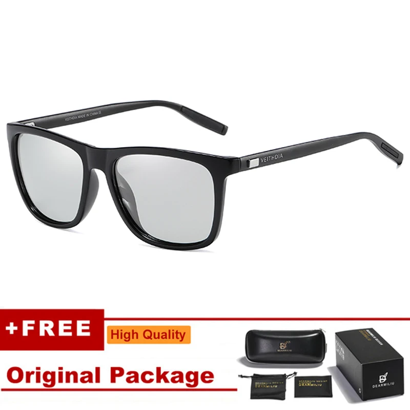 DEARMILIU бренд унисекс Ретро алюминий+ TR90 солнцезащитные очки поляризованные линзы винтажные очки Аксессуары Солнцезащитные очки для мужчин/женщин 6108 - Цвет линз: Discolor
