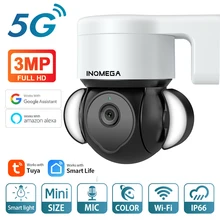 INQMEGA – caméra de Surveillance intelligente 5G, détection PIR, suivi Mobile, compatible avec Alexa et Google Assistant, vidéosurveillance 