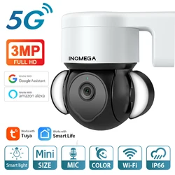 Inqmega 5g câmera inteligente tuya pir detecção de rastreamento móvel apoio alexa google assistente segurança cctv vigilância vídeo