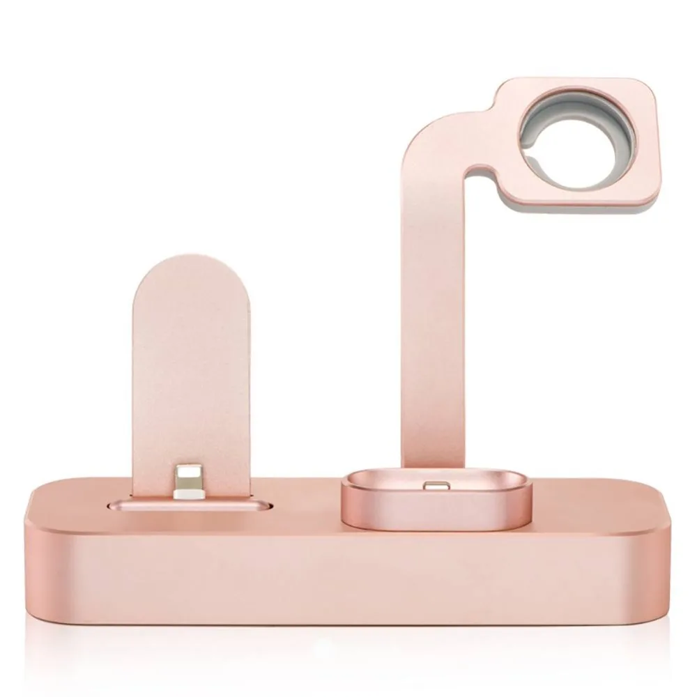 

3 in 1 Charger Watch Stand Dock for Apple iWatch for Airpod Earphone for iPhone X 8 7P Aluminum alloy Desktop Charger