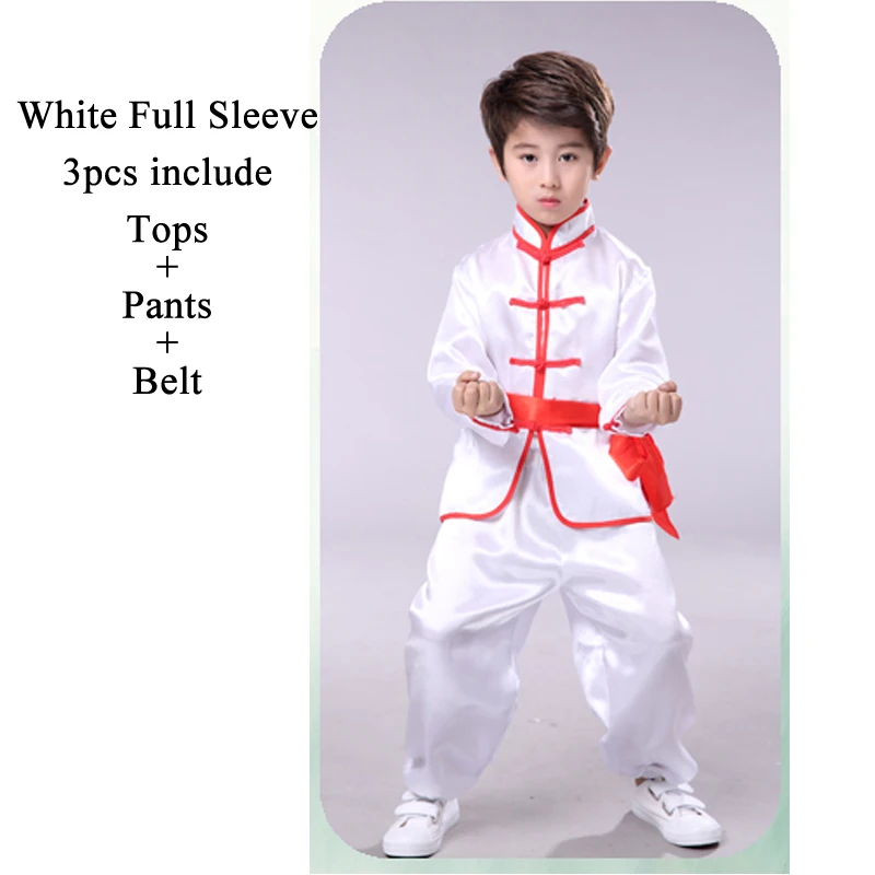 Детский Традиционный китайский костюм для боевых искусств Hanfu Wushu, униформа для кунг-фу, спортивный костюм, топы и штаны, комплект одежды для косплея, костюм для косплея - Цвет: 5