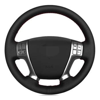

Car Steering Wheel Cover DIY Hand-stitched Black Artificial Leather For Hyundai Veracruz 2007-2012 IX55 2007-2012 Vera Cruz
