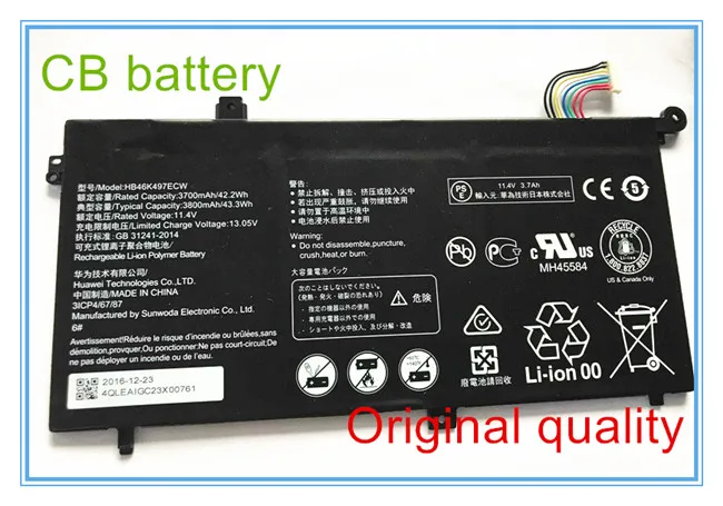Качественный Аккумулятор для ноутбука HB46K497ECW Matebook D