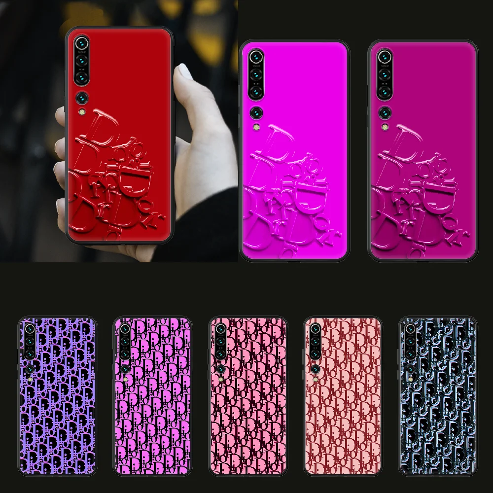 

French fashion brand Phone case for Xiaomi mi 4 5X 6 X A1 A2 8 9 T 10 F1 Lite pro SE Max Mix Note 2 3 lite black waterproof