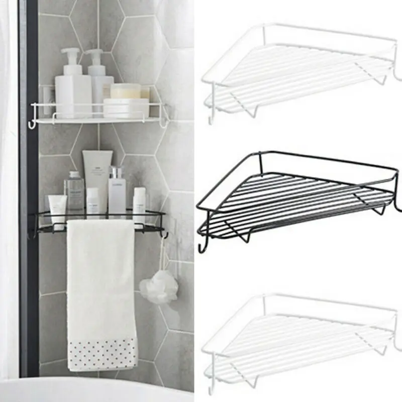 

1PC Corner Storage Rack Holder Shelves Bathroom Organizer Triangular Shower Shelf