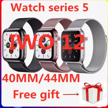 

2019 IWO 12 Watch series 5 1:1 Smart Watch 40MM 44MM Bluetooth watch iwo12 for apple iPhone IOS Android Control Siri PK IWO 11