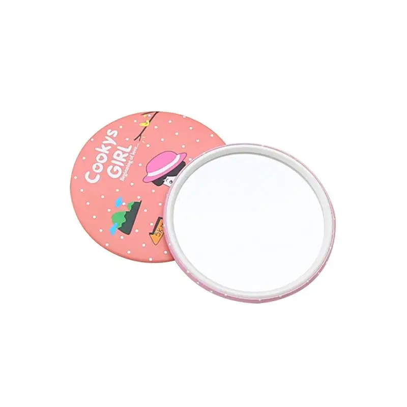Mini Mirror Симпатичный мультфильм стиль регулируемый 7x Увеличение освещенные СВЕТОДИОДНЫЙ зеркало для макияжа Ванная комната косметическое зеркало для путешествий с сильной присоской - Цвет: Mini Mirror