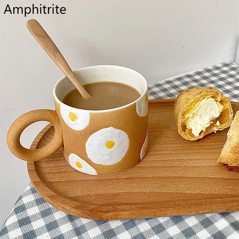 

Nordic In Egg Ceramics Coffee Cup Kitchen Breakfast Drink Milk Tea Cup Creative Couple Gifts Nice Cup Home Decor Mug Home Decor