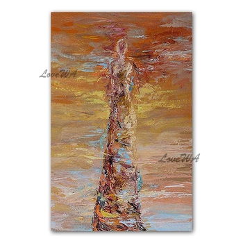 

Heavy Textured Abstract Figure Decorative Oil Painting Real Hand-painted Artwork Acrylic Paintings Canvas Wall Pictures Art