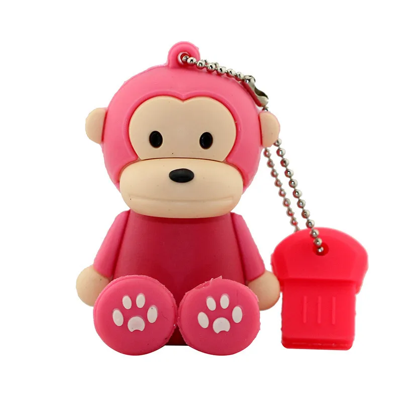 Usb флеш-накопитель с мультяшными милыми животными, обезьянка, USB флеш-накопитель, флешка, 4 ГБ, 8 ГБ, 16 ГБ, USB флешка, Внешняя память, флеш-накопитель
