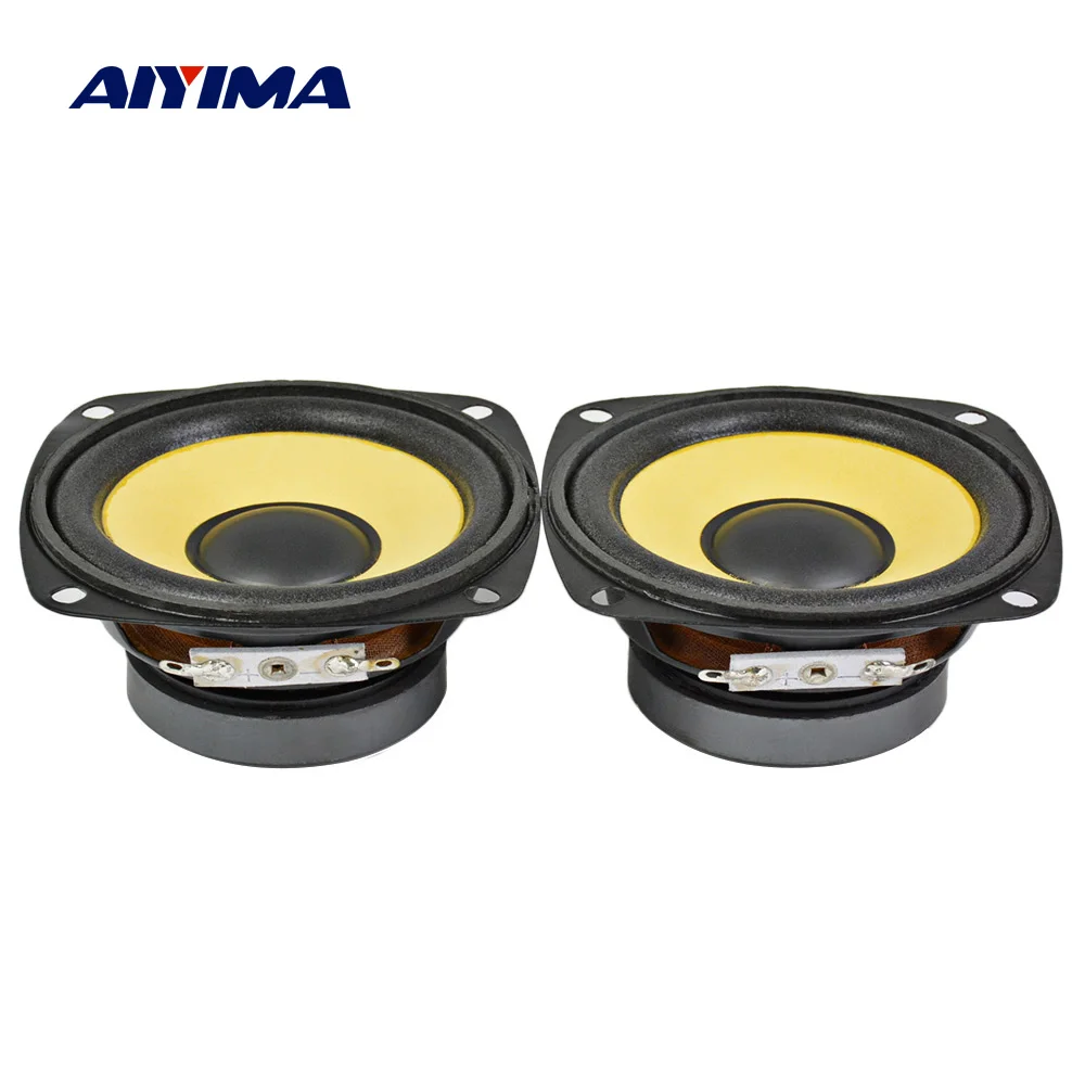 AIYIMA 2Pcs 3 Inch Audio Full Range Speaker 4 Ohm 10 W Multimedia Loudspeaker DIY Sound Amplifier BT Speaker Home Theater