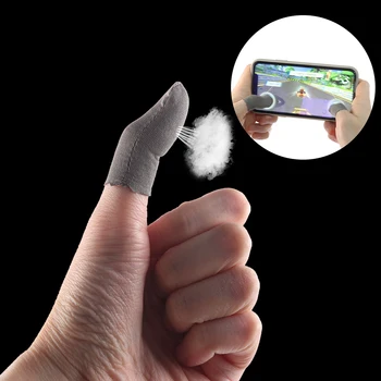 

1Pair New Breathable Game Controller Finger Cover Sweat Proof Gaming Finger Gloves Non-Scratch Sleeve Sensitive Mobile Touch