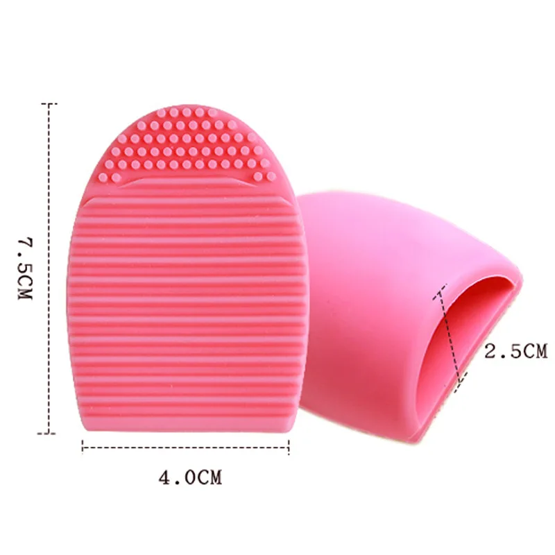 2Pcs Makeup Brush Egg Cleaner washer Glove Egg Scrubber Cosmetic Cleaning