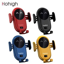 

Wireless Charger Car Phone Holder Qi Induction Smart Sensor Fast Charging Stand Mount For Samsung S20 Note 20 iPhone 13 12 10W
