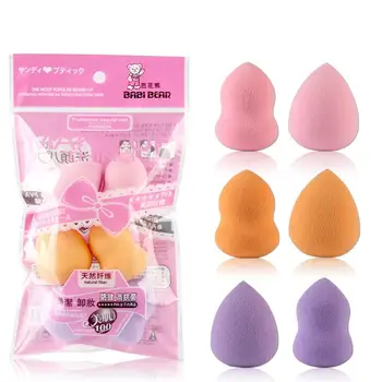 

6 PCs Gourd Flutter Water Drop Powder Puff Makeup Sponge Cosmetic Egg Makeup Beauty Makeup Tool