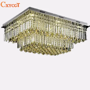 

new modern chandeliers crystal lamp fixtures AC110-240V lustre living room lights LED lamps