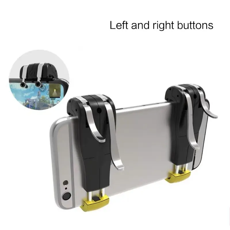 Durable Left Right Game Trigger Gamepad Game Controller Grip Joystick for iPhone Android Cell Phones Games Supplies 