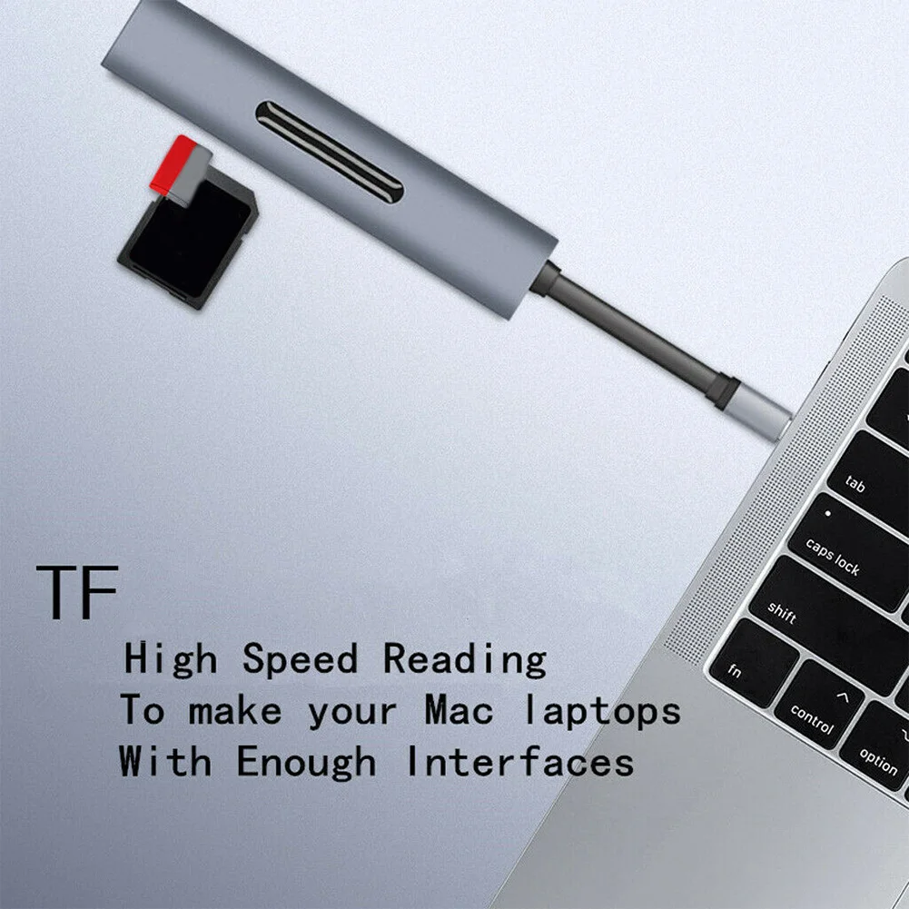 Для sd-слота 3 USB3.0 TF порт type C-VGA HDMI PD 9 в 1 HDMI аудио концентратор док-адаптер 4K VGA передача данных для MacBook