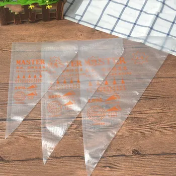 

100pcs Disposable Pastry Bags S/M/L Size Piping Bag Icing Decorating Bag for Cream Fondant Cupcake Cake Decorating Tool Bakeware