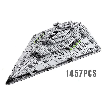 

1457pcs First Order Star Wars Destroyer Costruzion Model Starwars Ship Building Blocks Bricks Figures Toys Compatible with 75190