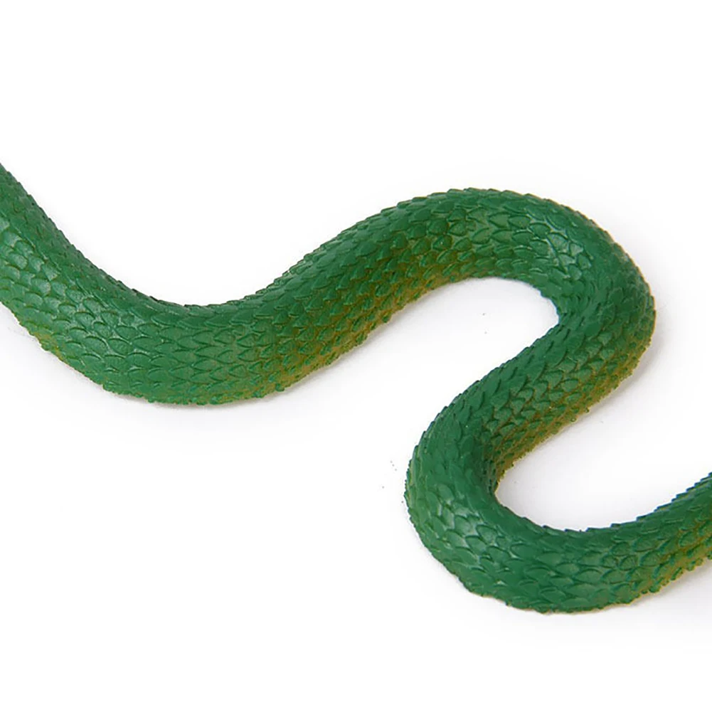 Funny Plastic Trick Scary Emulational Fake Snake Animal Model Toys for Garden Props April Fool's Day Halloween Toy