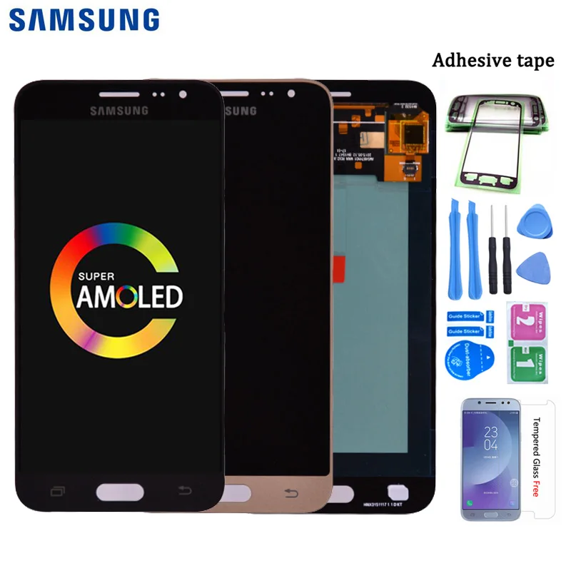Ceny Oryginalny AMOLED do Samsung Galaxy J3 2016 J320 J320A J320F J320P J320M J320FN wyświetlacz LCD ekran dotykowy digitizer montaż