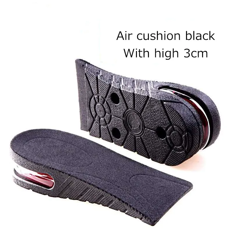 Half Insole 3cm 1 пара кроссовки на воздушной подушке Лифт стельки обрезки 4-Слои воздуха со шнуровкой; обувь, визуально увеличивающая рост стельки лифт комплект вставки для Для мужчин Для женщин - Цвет: Half Insole 3cm