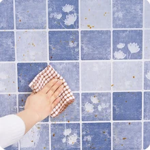 Самоклеющиеся маслостойкие наклейки на стену для кухни, термостойкие наклейки на плитку