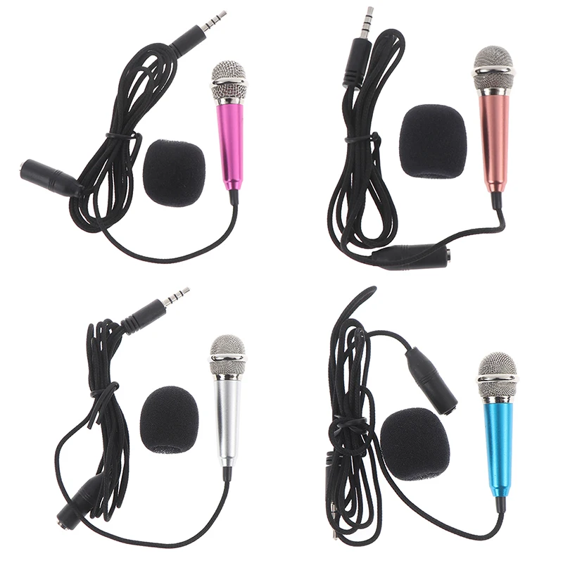 Gran oferta, Mini micrófono portátil de mano, micrófono estéreo de 3,5mm, accesorios para teléfono móvil
