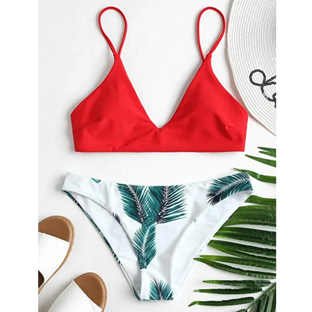 

Simple two piece swimsuit bikini push up swimwear bathing suit women bikinis 2019 mujer Bottom Line Women Mini Bikini Sexy