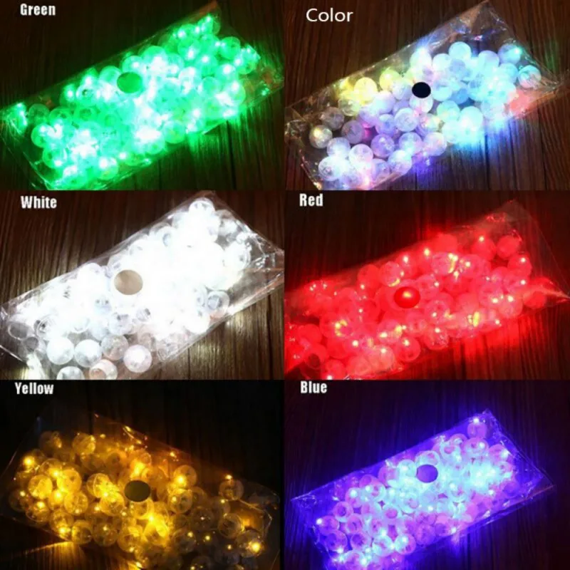 

Premium Mixed-Colors Flashing Party Lights LED, 10Pcs#24