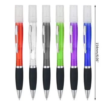 

Spray Blue Ink Ballpoint Pen Disinfectant Pen Plastic Mini Portable Travel Perfume Bottle for School Office Supplies Stationery