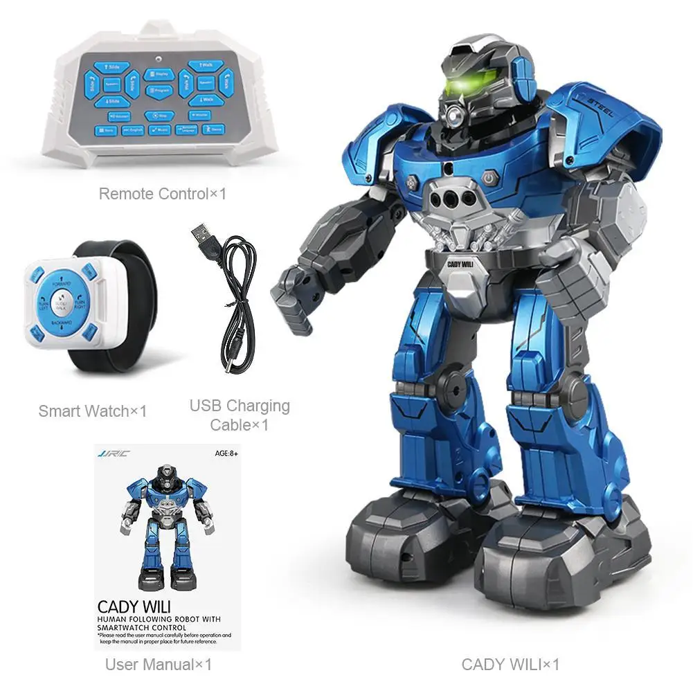 JJRC R5 Robot Intelligent Programmable Auto Music Dance RC Robot For Children Smart Watch Follow Gesture Sensor Toys for Kids