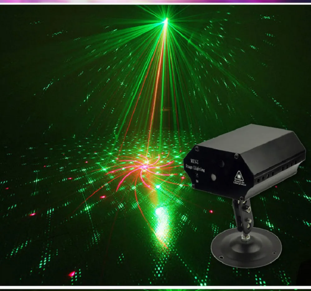 

Stage Light Party Laser Light Blue Green Red Pattern Laser Projector Led Colorful DJ Music Xmas Festival Disco Show Dance dj
