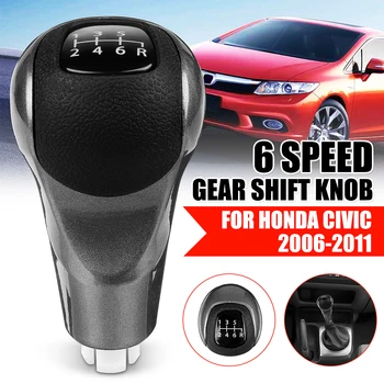 

6 Speed Car Gear Shift Knob Lever Shifter Stick Ball Head 54102-SNA-A01 For Honda/Civic DX EX LX 2006 2007 2008 2009 2010 2011