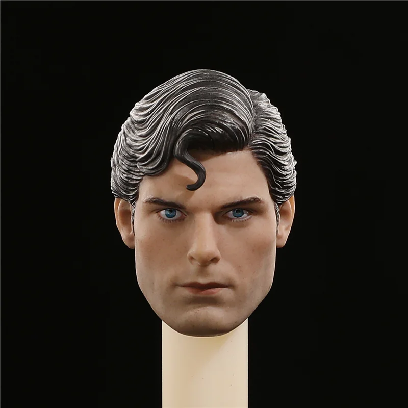 

US Stock 1:6 Scale Classic Head Carved 1:6 Scale Christopher Reeve Sculpt Action Figure Head Model