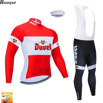 

2020 TEAM DUVEL Long Sleeve Cycling JERSEY Bike Pants set mens 16D pads Ropa Ciclismo Brathable Cycling wear Maillot Culotte