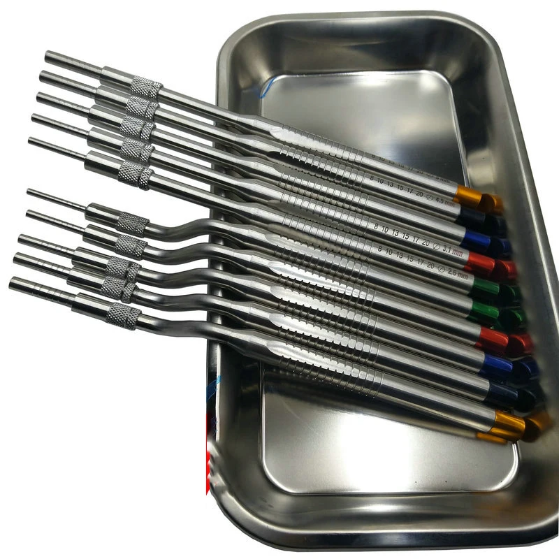 

5 Piece Dental Implant Osteotome Instruments Dental tooth extraction tool maxillary Sinus Lift Bended straight ( Concave Tips)