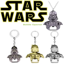 Multifunction Pendant Keychain Bottle Opener Star Wars Keyring Jewelry Darth Vader Black Warrior Mask Helmet Rebel Alliance Logo famshin high quality top 2018 star wars keyring light black darth vader pendant led keychain for man gift free shipping