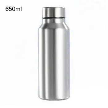 

650ml/1000ml Stainless Steel Sport Water Bottle Single-layer Rugged Water Cup Camping Sports Gym Metal Flask Drinkware
