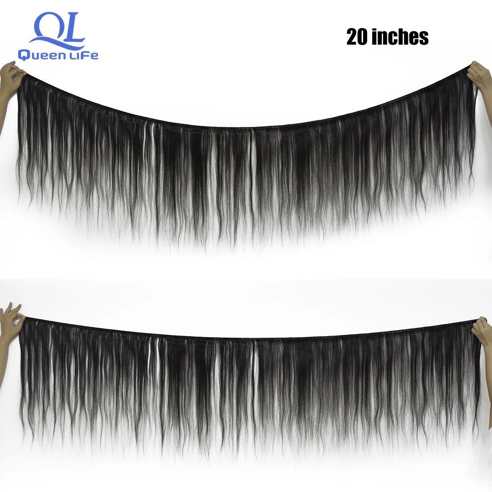 Queenlife 3 пряди прямые пряди для волос 8-30 34 36 38 дюймов Remy бразильские человеческие волосы