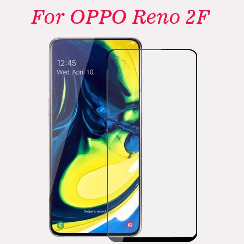 2 шт. 3D полное клеевое закаленное стекло для OPPO Reno 2F Полное покрытие экрана