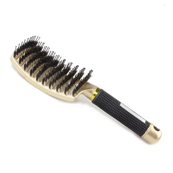 

Bristle & Nylon Detangle Hairbrush Men Women Hair Scalp Massage Comb Straight Wet Hair Brush for Hairdressing Salon