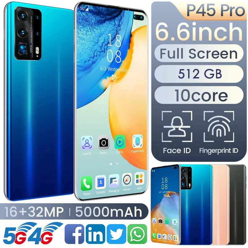 Hot Sale P45 Pro Facial Recognition 2020
