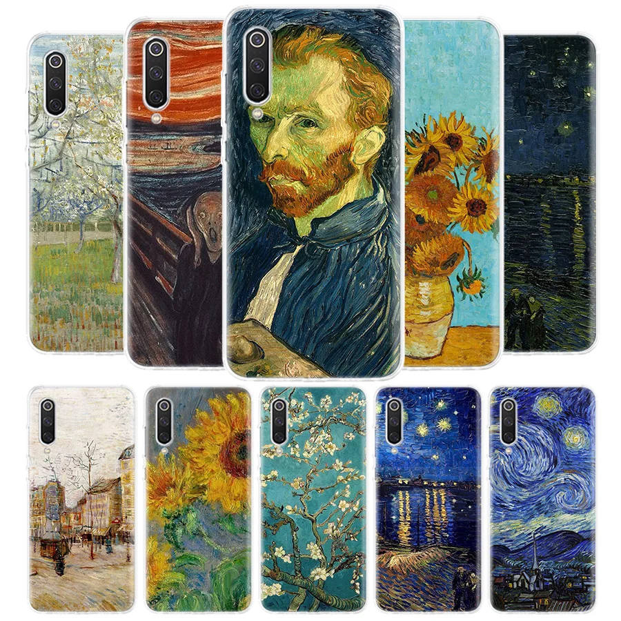 Чехол для телефона с рисунком маслом Ван Гога Xiaomi Redmi Note 9S 9 8 8T 7 6 Pro 6A 4X 7A 8A S2 5A 5 Mi Lite