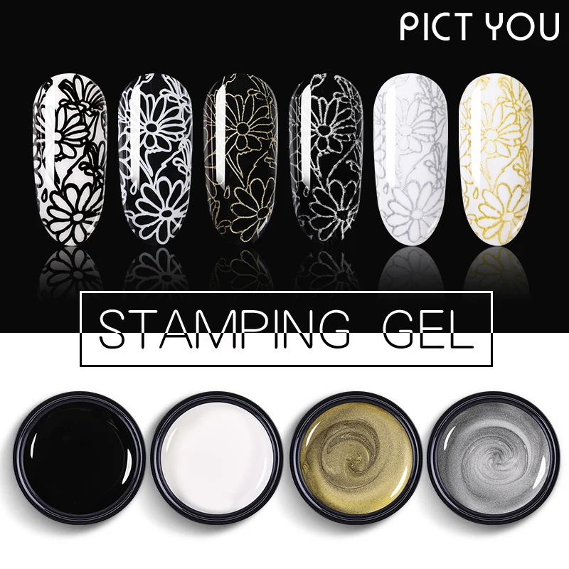 PICT YOU 5ml Stamping Gel Polish Semi Permanent Vernis Paint Gel With