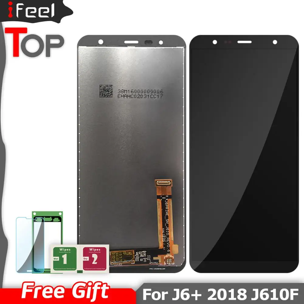 ЖК-дисплей TFT 6 0 дюйма для Samsung J6 + 2018 J610F SM-J610FN модуль сенсорного экрана J610 ЖК-экран |