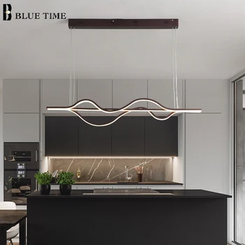 

110v 220v Modern Led Pendant Light Hanging Lamp 100CM Ceiling Pendant Lamp For Dining room Kitchen Luminaires Remote Dimmer Lamp