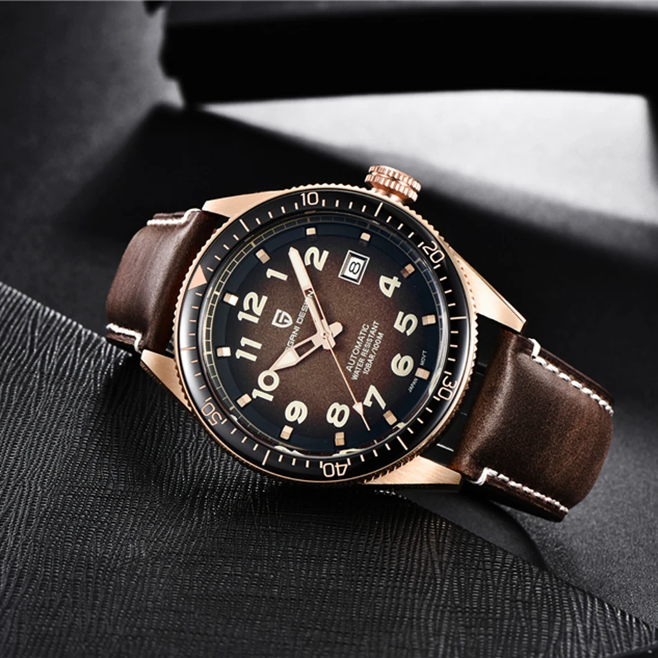PAGANI Дизайнерские мужские часы Топ бренд класса люкс автоматические механические 100 м водонепроницаемые Бизнес Спортивные часы Relogio Masculino