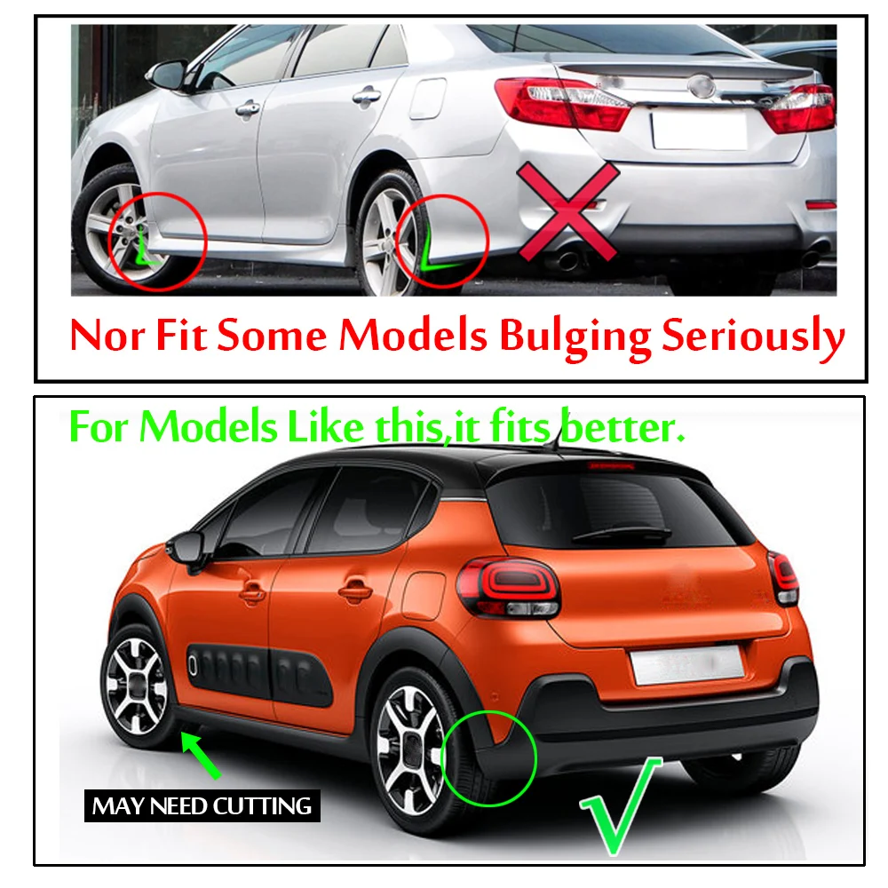 4x Брызговики для Citroen C1 C2 C3 Berlingo C4 Grand Picasso Xsara SpaceTourer DS5 C5 Aircross|Грязезащита| |